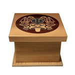 Shain Jackson Red Cedar Frog Bentwood Box - Shain Jackson - Bentwood Box - House of Himwitsa Art Gallery