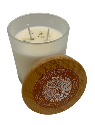Candle 8oz Cedar Balsam Double Wick - Candle 8oz Cedar Balsam Double Wick -  - House of Himwitsa Native Art Gallery and Gifts