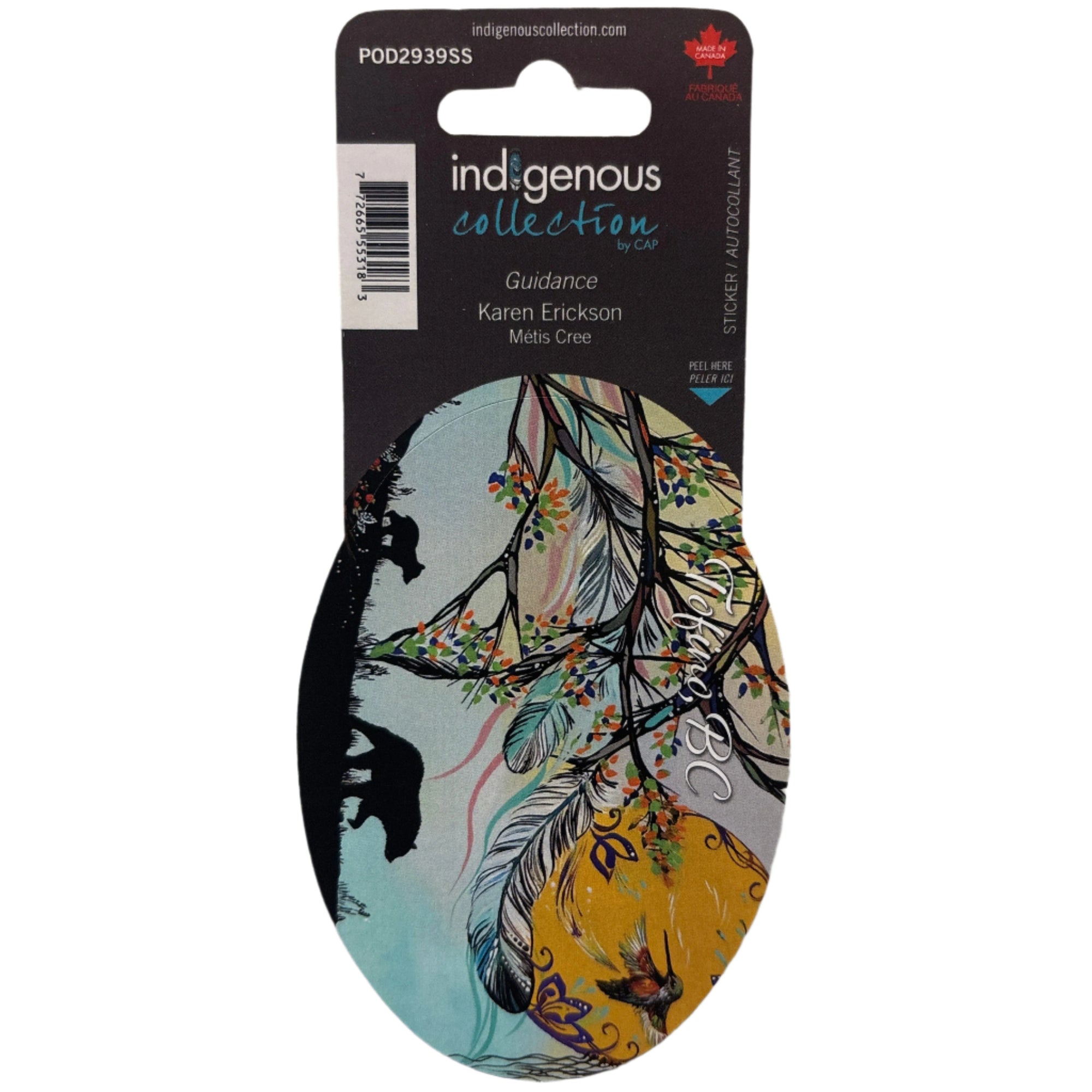 Sticker TOFINO Karen Erickson Guidance -  - oval sticker - House of Himwitsa Art Gallery
