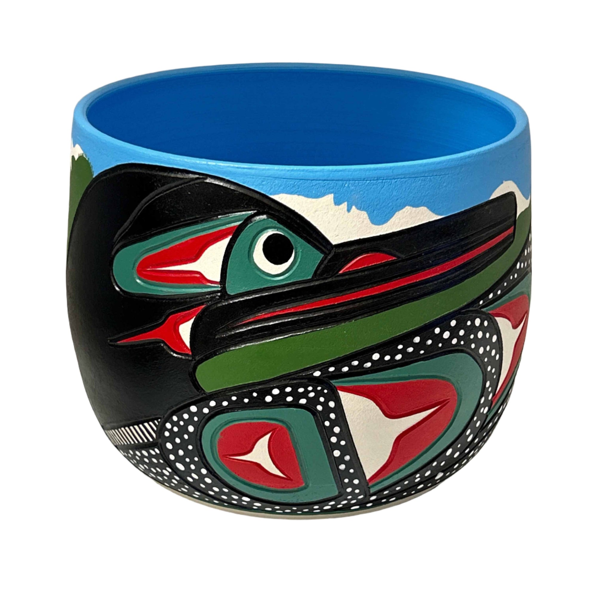 Stewart Jacobs Pottery Large Loon - Jacobs Stewart - pottery - House of Himwitsa Art Gallery