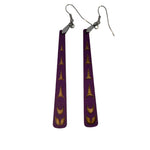 Raven Wolden Paddle Earrings -  - Earrings - House of Himwitsa Art Gallery