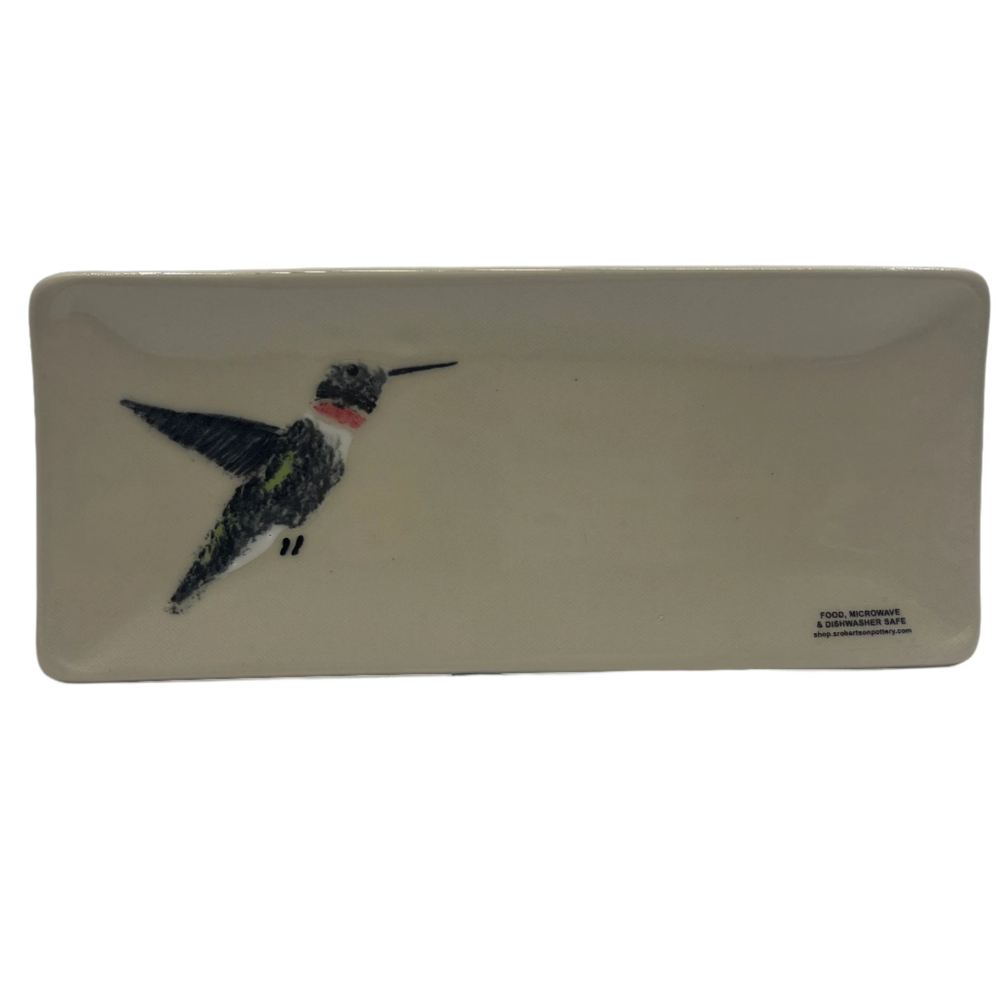 Susan Robertson Rectangle Plate Hummingbird -  - Plates - House of Himwitsa Art Gallery