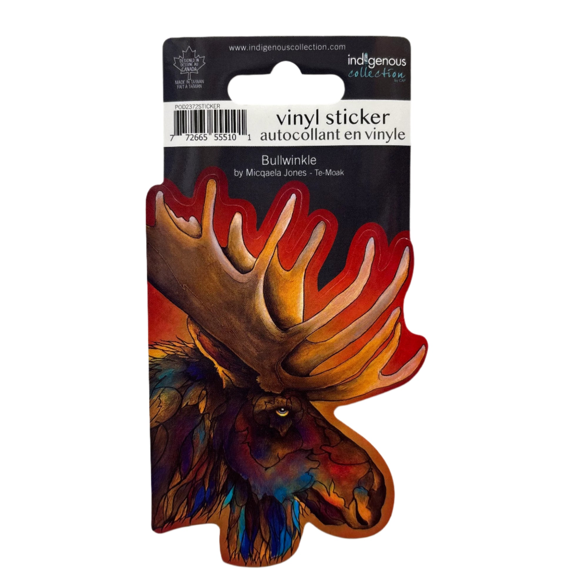 Vinyl Sticker Bullwinkle -  - Vinyl Sticker - House of Himwitsa Art Gallery