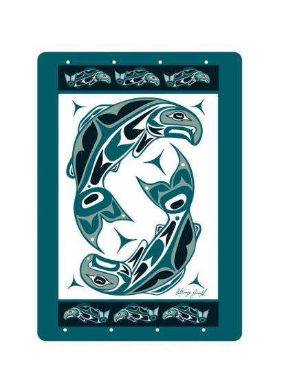 Playing Cards Anthony Joseph Salmon - Playing Cards Anthony Joseph Salmon -  - House of Himwitsa Native Art Gallery and Gifts