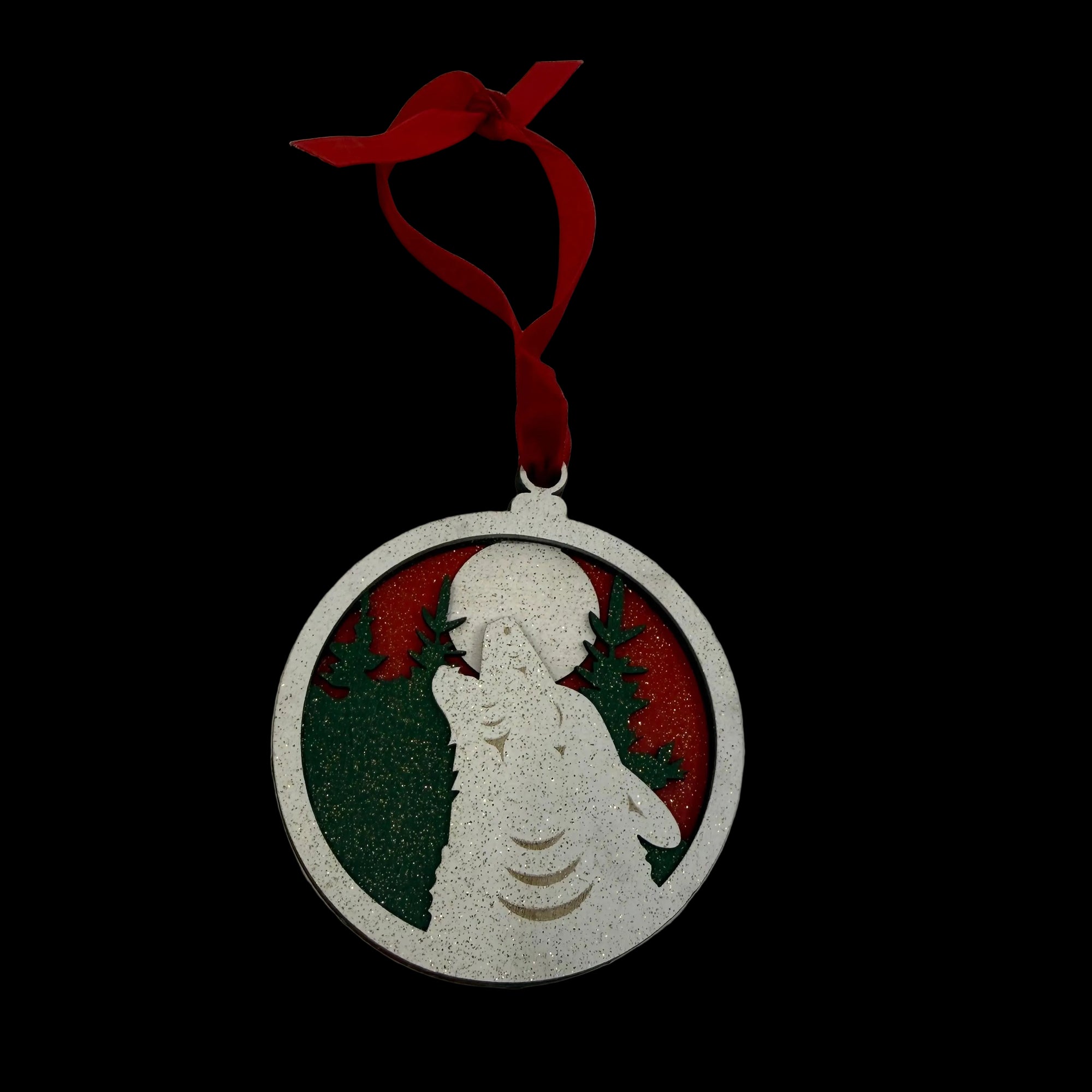 Matt Gong Ornaments Wolf Design