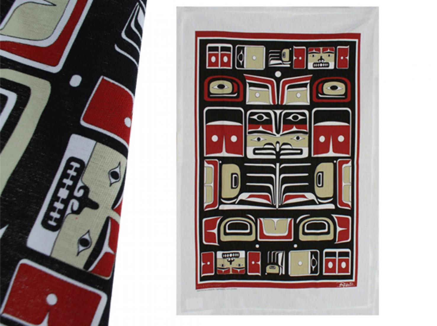 Tea Towel Bill Helin Chilkat - Tea Towel Bill Helin Chilkat -  - House of Himwitsa Native Art Gallery and Gifts