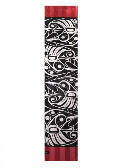 Scarf Poly Satin Bill Helin Hummingbird - Scarf Poly Satin Bill Helin Hummingbird -  - House of Himwitsa Native Art Gallery and Gifts
