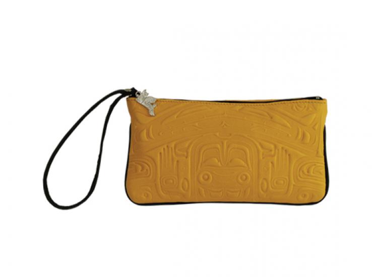 Wristlet Bear Box Tan Deerskin - Wristlet Bear Box Tan Deerskin -  - House of Himwitsa Native Art Gallery and Gifts