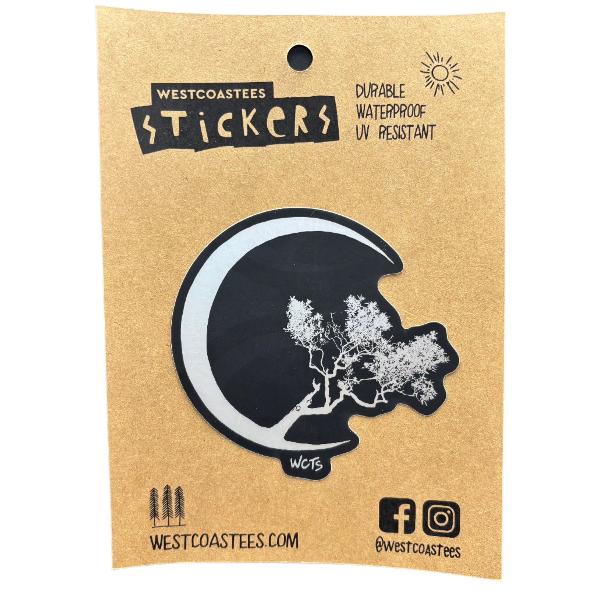 Westcoastees Sticker Arbutus Moon -  - Westcoastees Sticker - House of Himwitsa Art Gallery