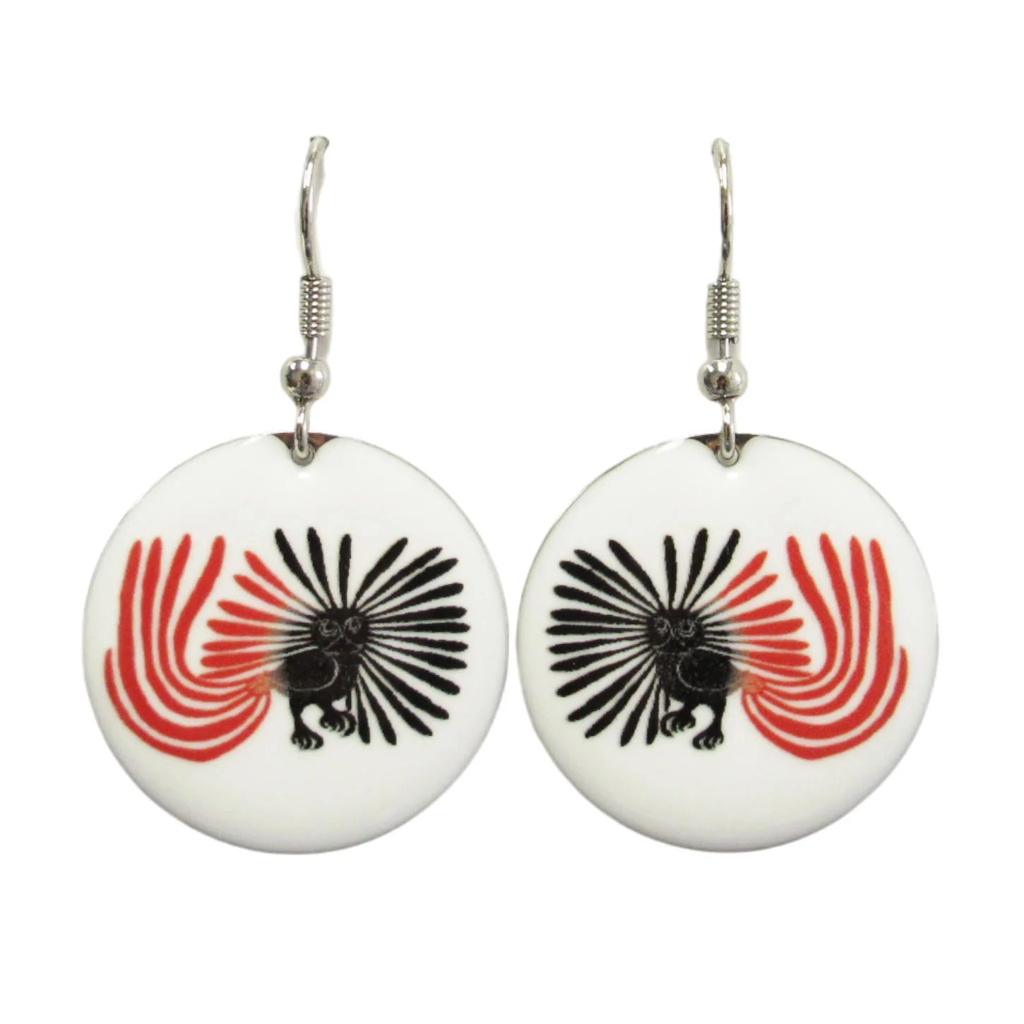 Kenojuak Ashevak Enchanted Owl Gallery Collection Earrings -  - Earrings - House of Himwitsa Art Gallery