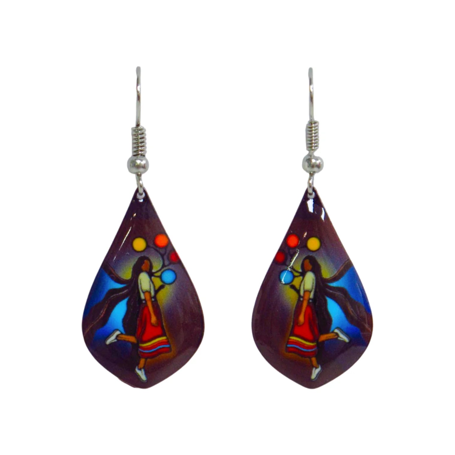 Emily Kewageshig A Skirt with a Story Gallery Collection Earrings -  - Earrings - House of Himwitsa Art Gallery