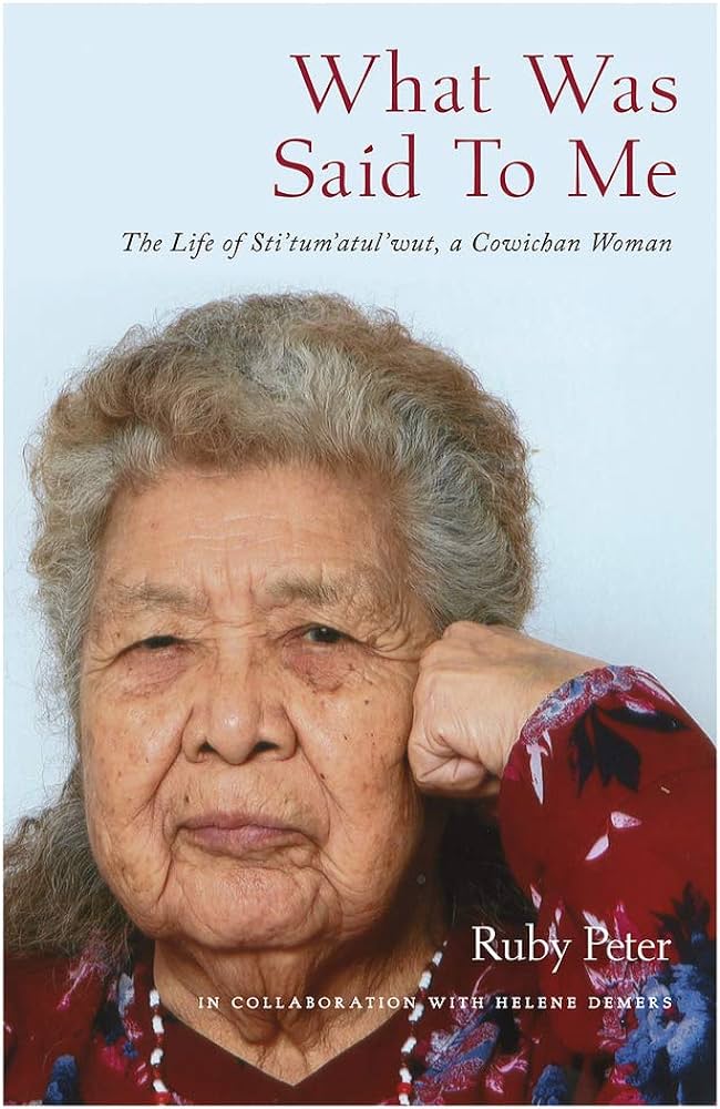 What Was Said to Me Book - What Was Said to Me Book -  - House of Himwitsa Native Art Gallery and Gifts