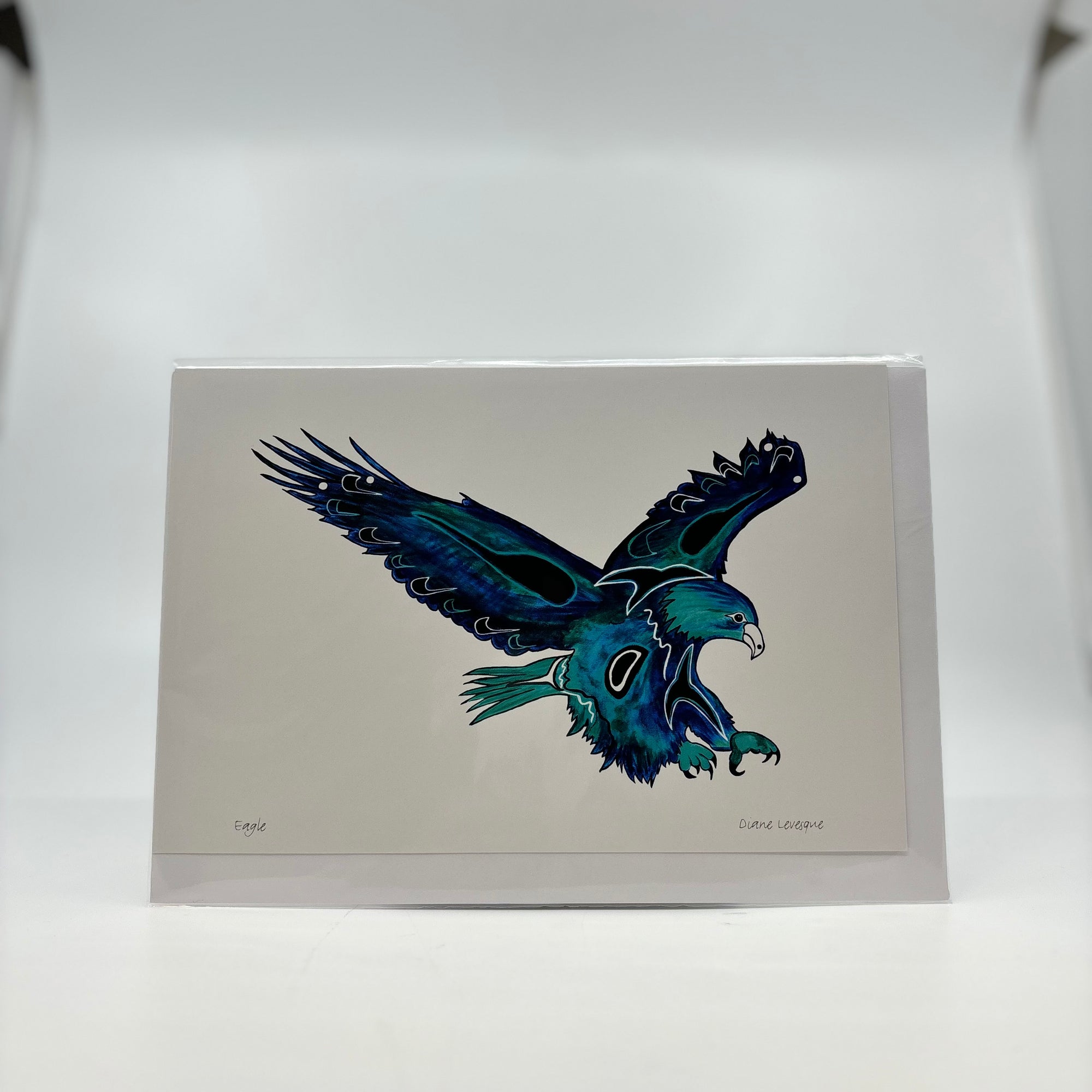 Art Card Diane Levesque Eagle - Canadian Art Prints Inc. - Art Card - House of Himwitsa Art Gallery