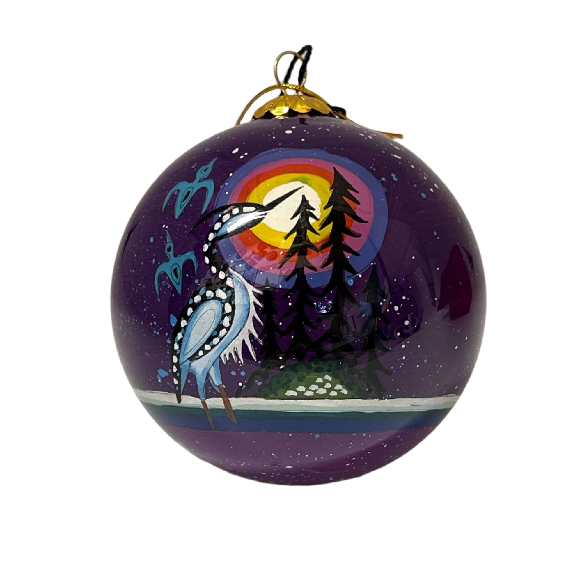 Ornament James Jacko Crane 3" Diameter -  - Ornament - House of Himwitsa Art Gallery
