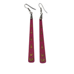 Raven Wolden Paddle Earrings -  - Earrings - House of Himwitsa Art Gallery
