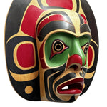 Charlie Johnson Mask Southern Kwagiulth Moon Mask 1990's - FIRST ARTS AUCTIONS - MASK - House of Himwitsa Art Gallery