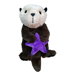 Stuffed Otter with Starfish 14"