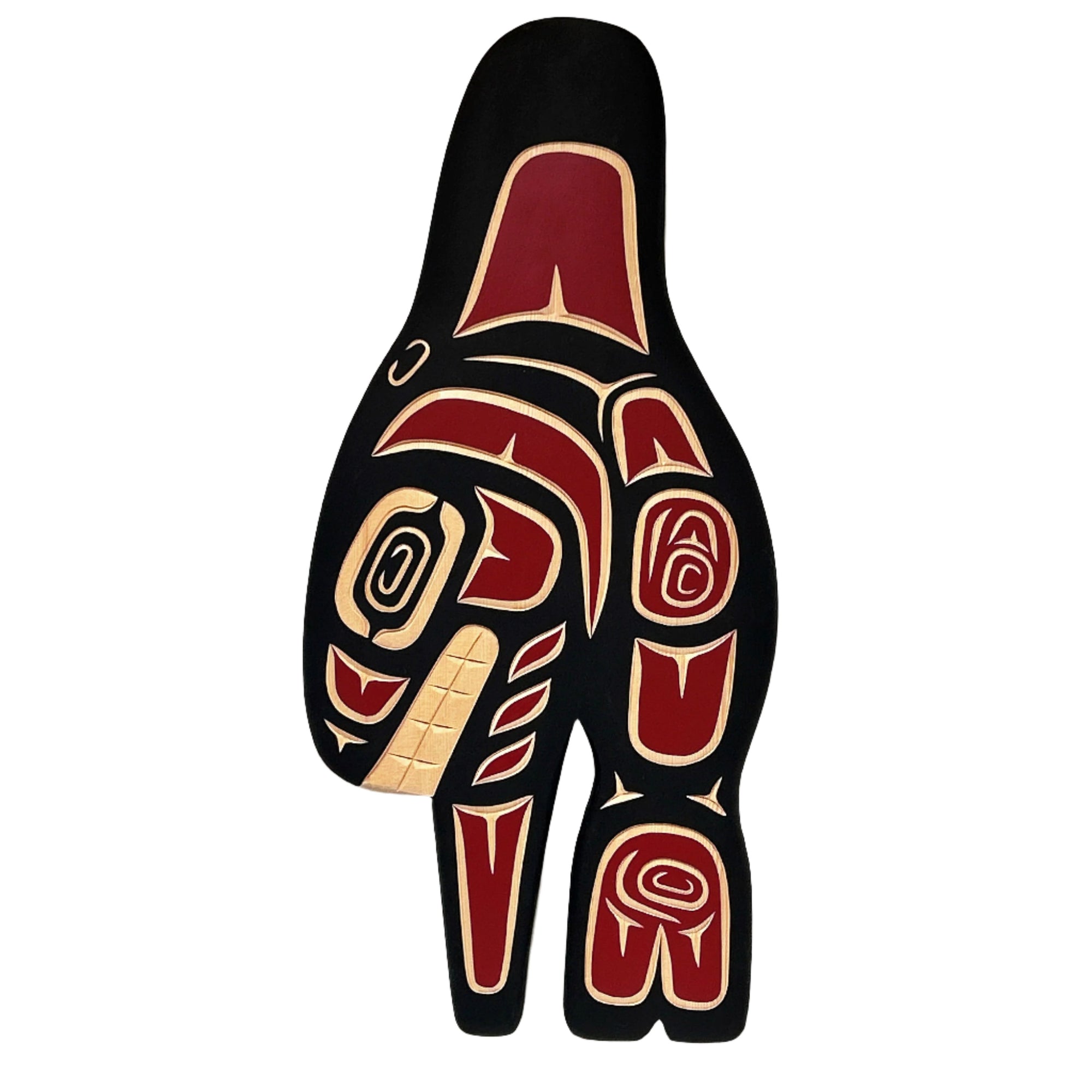 Valencia Bird Panel Killer Whale Red -  - Carving - House of Himwitsa Art Gallery
