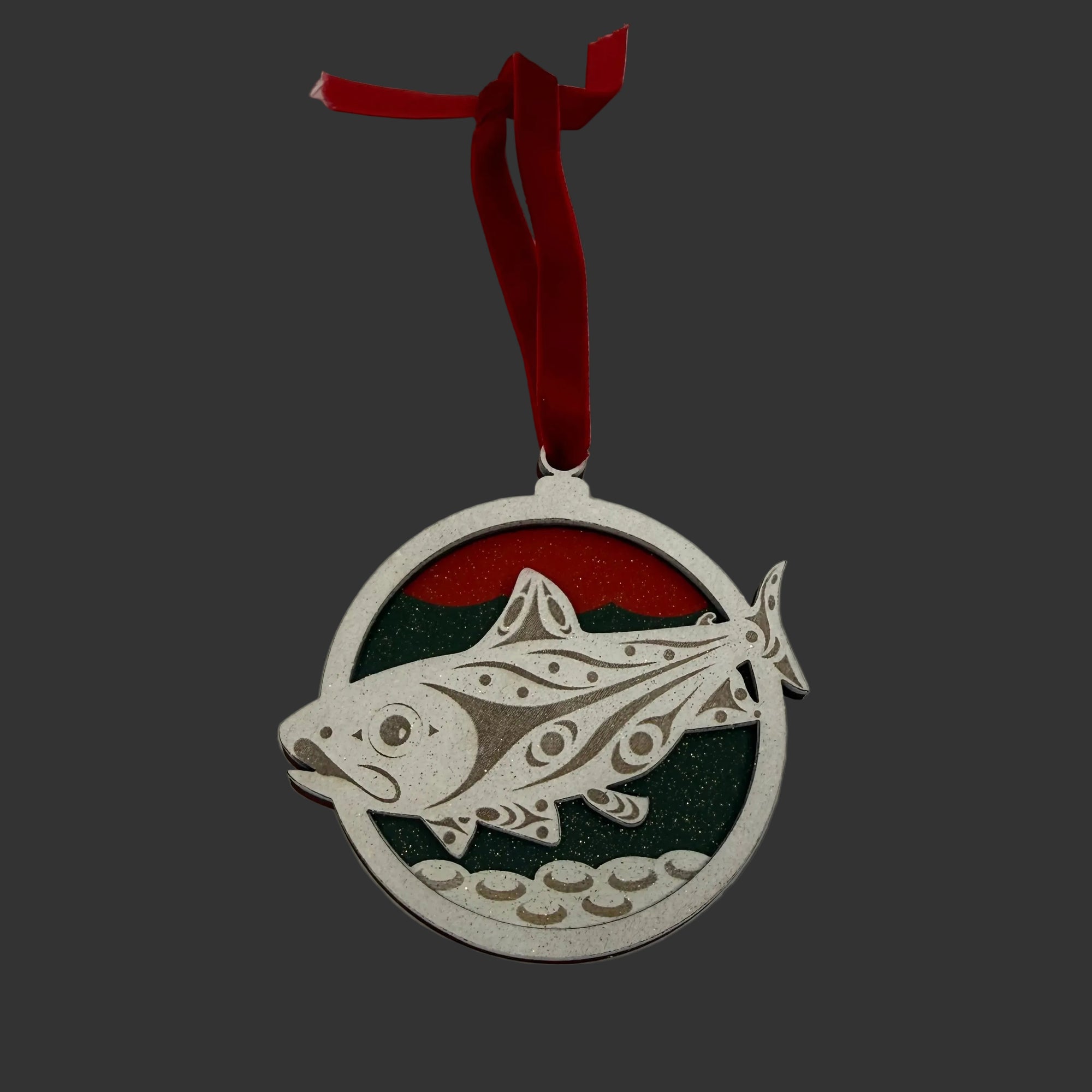 Matt Gong Ornament  Salmon Design