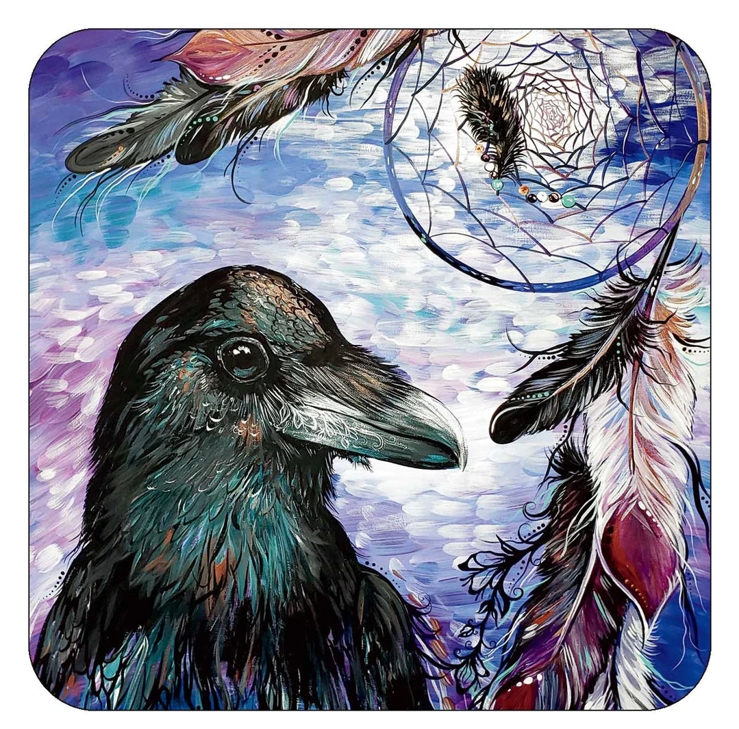 Coaster Carla Joseph Raven Dream  Catcher