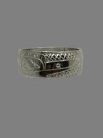 Gilbert Pat 5/16 Silver Rings - Pat Gilbert - Silver Ring - House of Himwitsa Art Gallery
