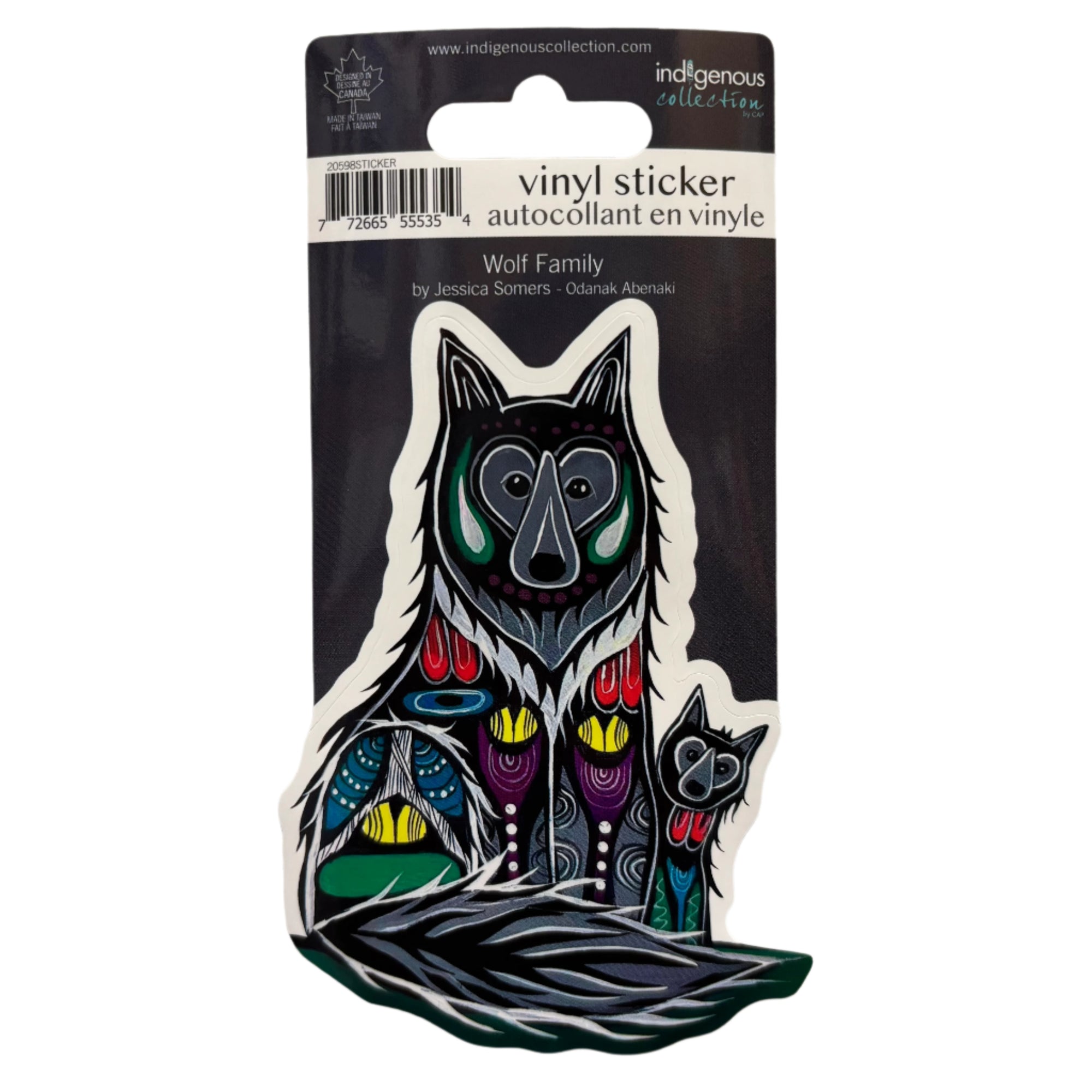 Vinyl Sticker Wolf Family -  - Vinyl Sticker - House of Himwitsa Art Gallery
