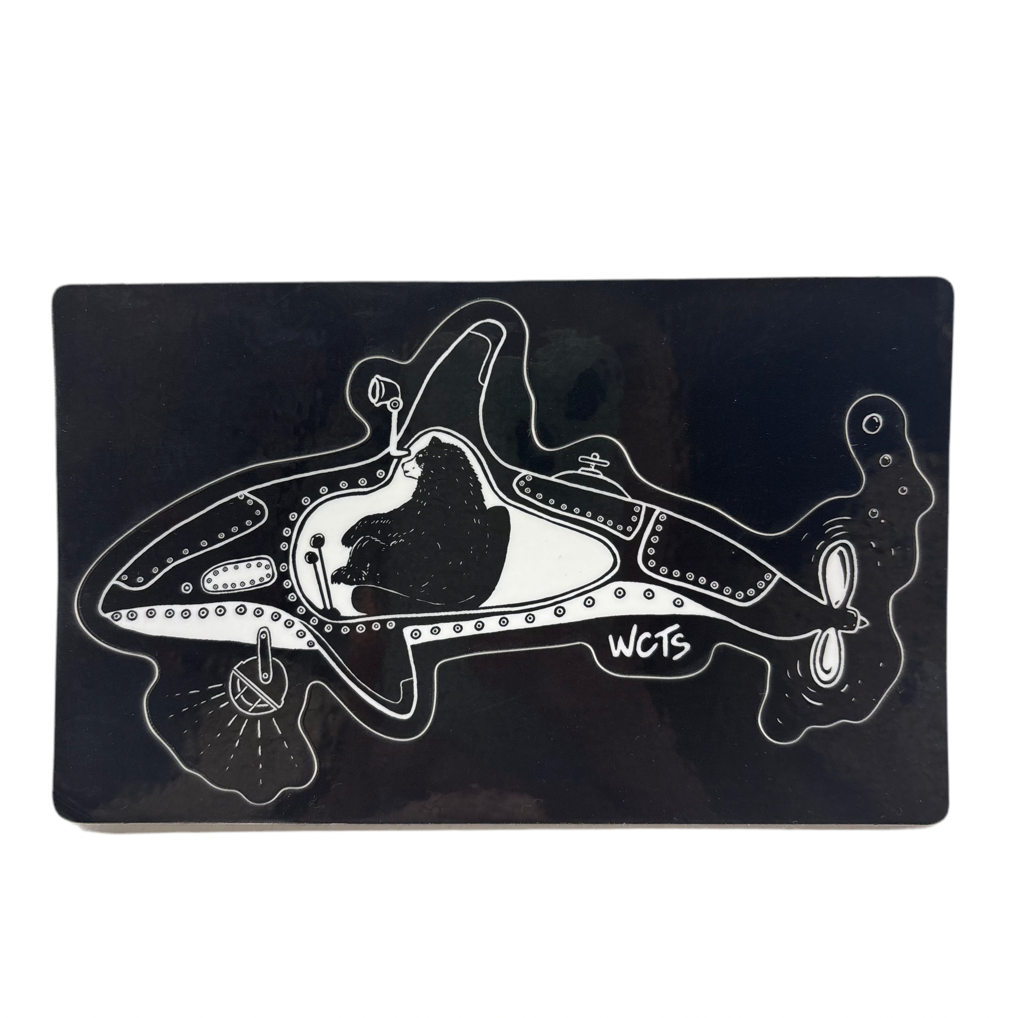Westcoastees Sticker Orca Submarine -  - Westcoastees Sticker - House of Himwitsa Art Gallery