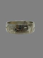 Gilbert Pat 5/16 Silver Rings - Pat Gilbert - Silver Ring - House of Himwitsa Art Gallery