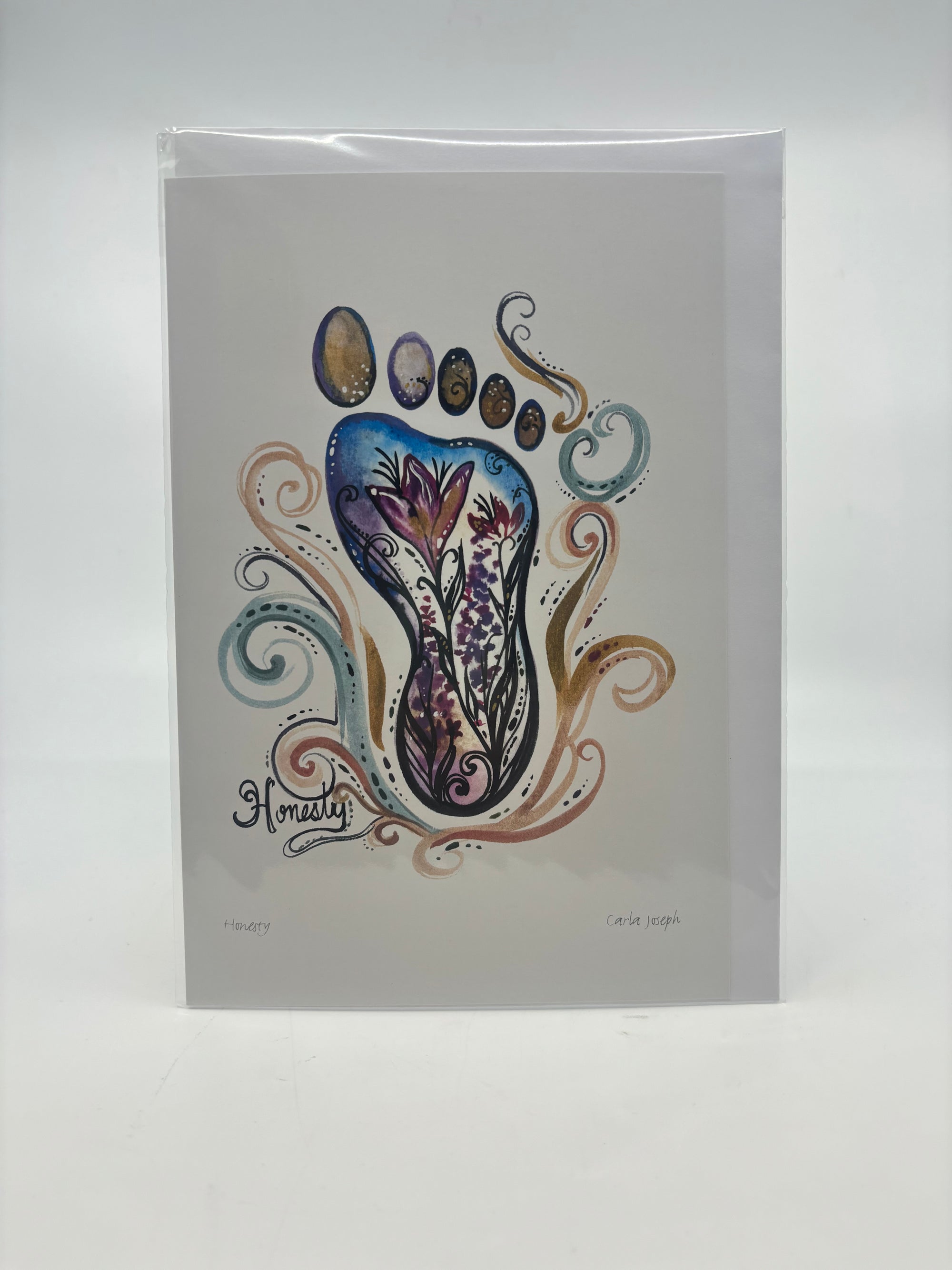 Art Card Carla Joseph Honesty - Canadian Art Prints Inc. - Art Card - House of Himwitsa Art Gallery