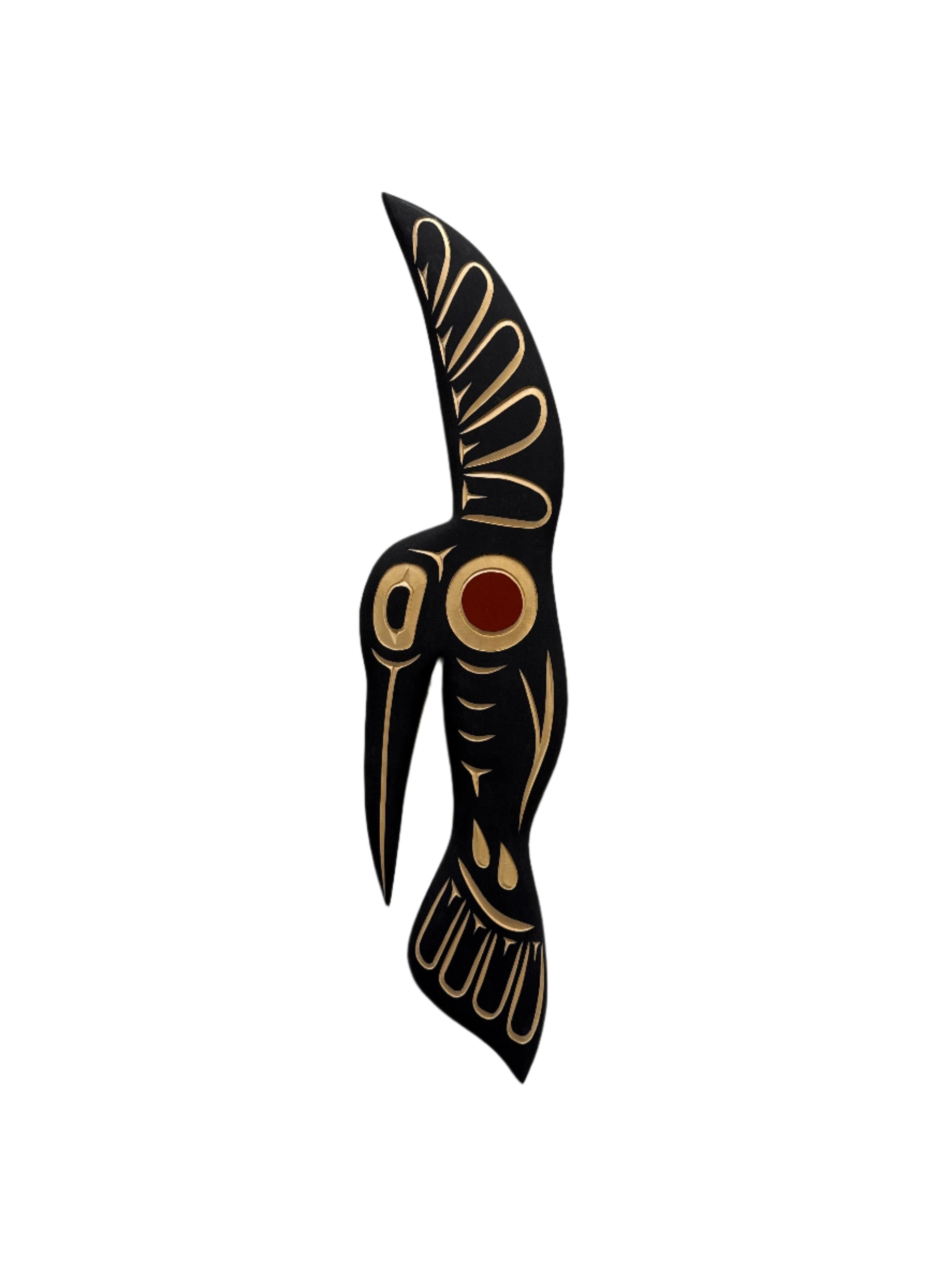 Valencia Bird Red Cedar Hummingbird Plaques 20" -  - Carving - House of Himwitsa Art Gallery
