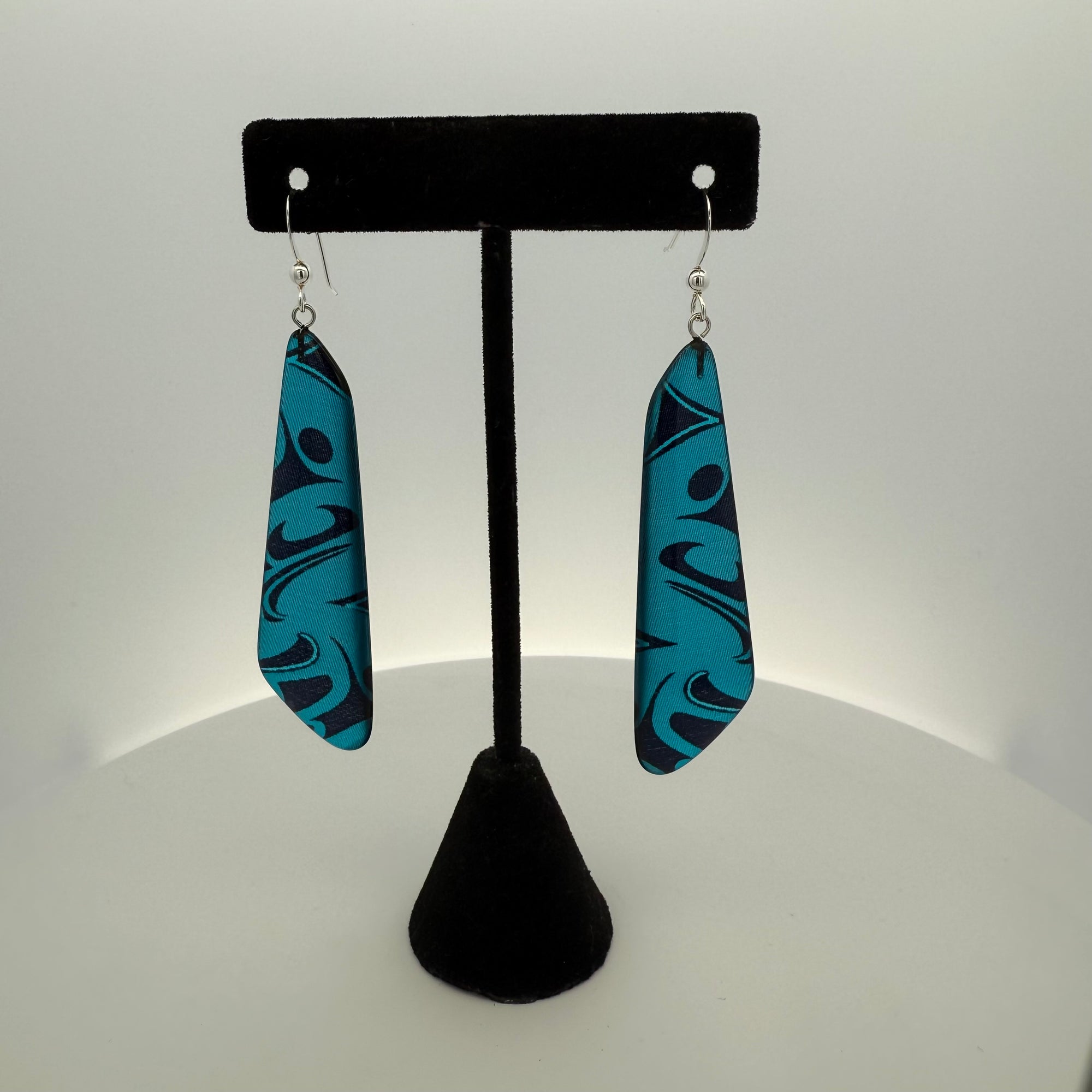 Corrine Hunt Silk Inspiration Earrings Turquoise