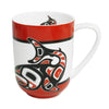 Porcelain Mug Jamie Sterritt Salmon -  - Mugs - House of Himwitsa Art Gallery