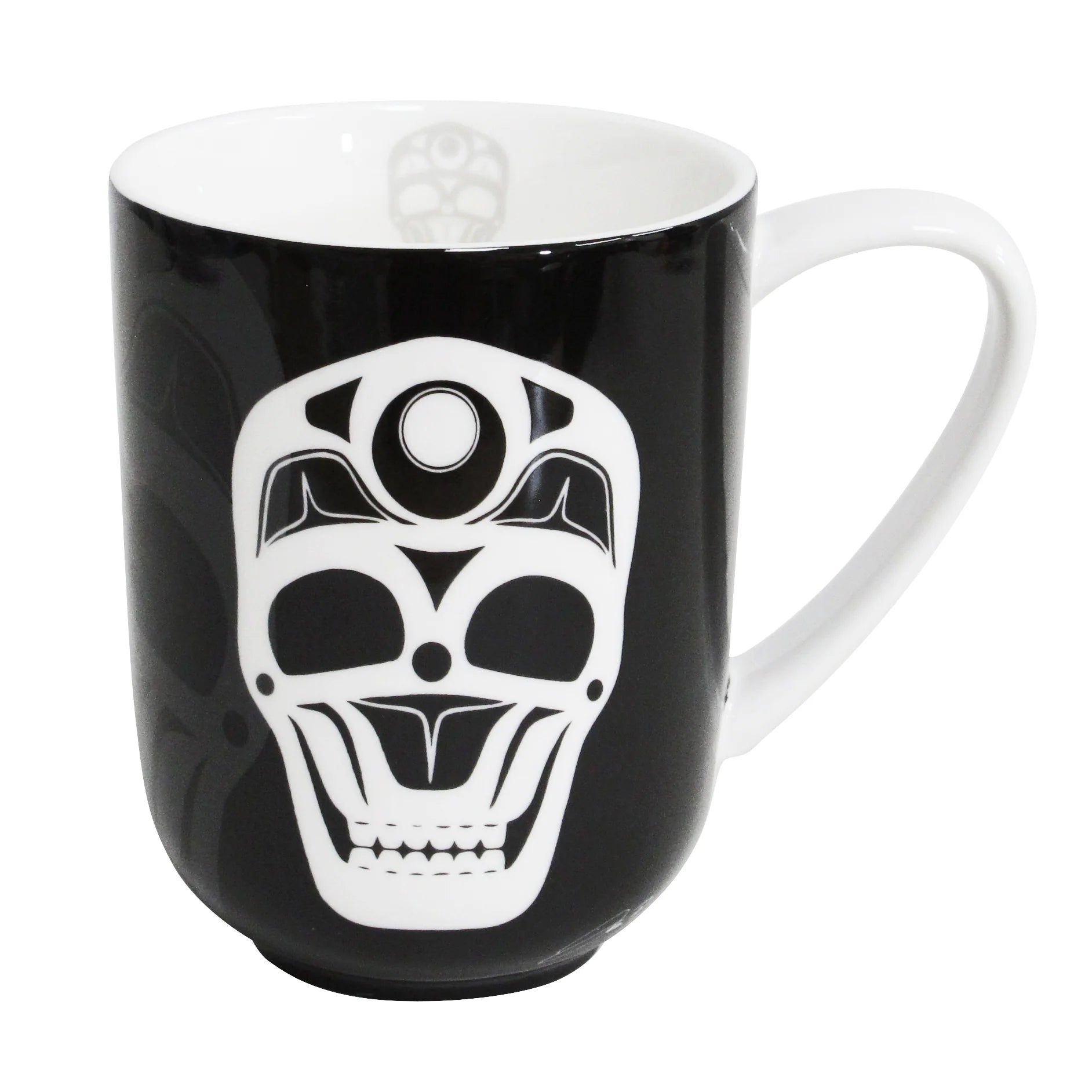 Porcelain Mug James Johnson Skull -  - Mugs - House of Himwitsa Art Gallery