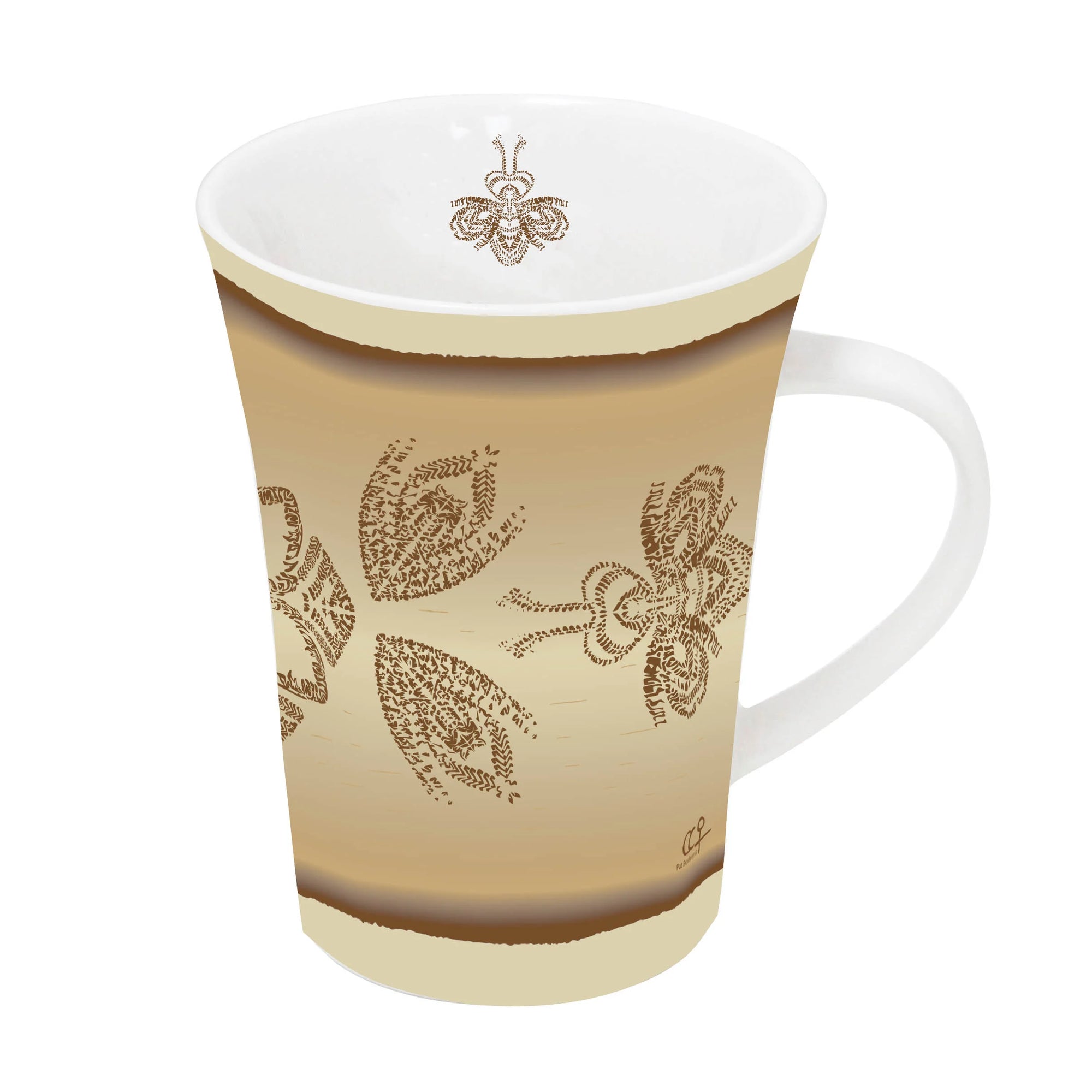 Porcelain Mug Pat Bruderer Bee-Lieve SCAN -  - Mugs - House of Himwitsa Art Gallery