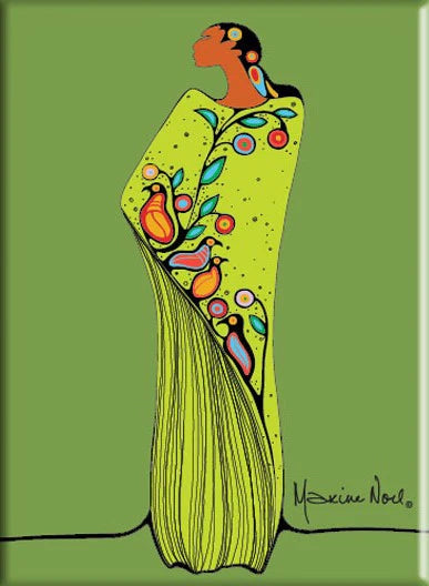 Art Card Maxine Noel: Spirit of the Woodlands - Art Card Maxine Noel: Spirit of the Woodlands -  - House of Himwitsa Native Art Gallery and Gifts