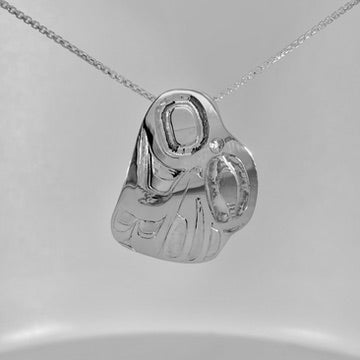 Alvin Adkins Silver Raven Pendant