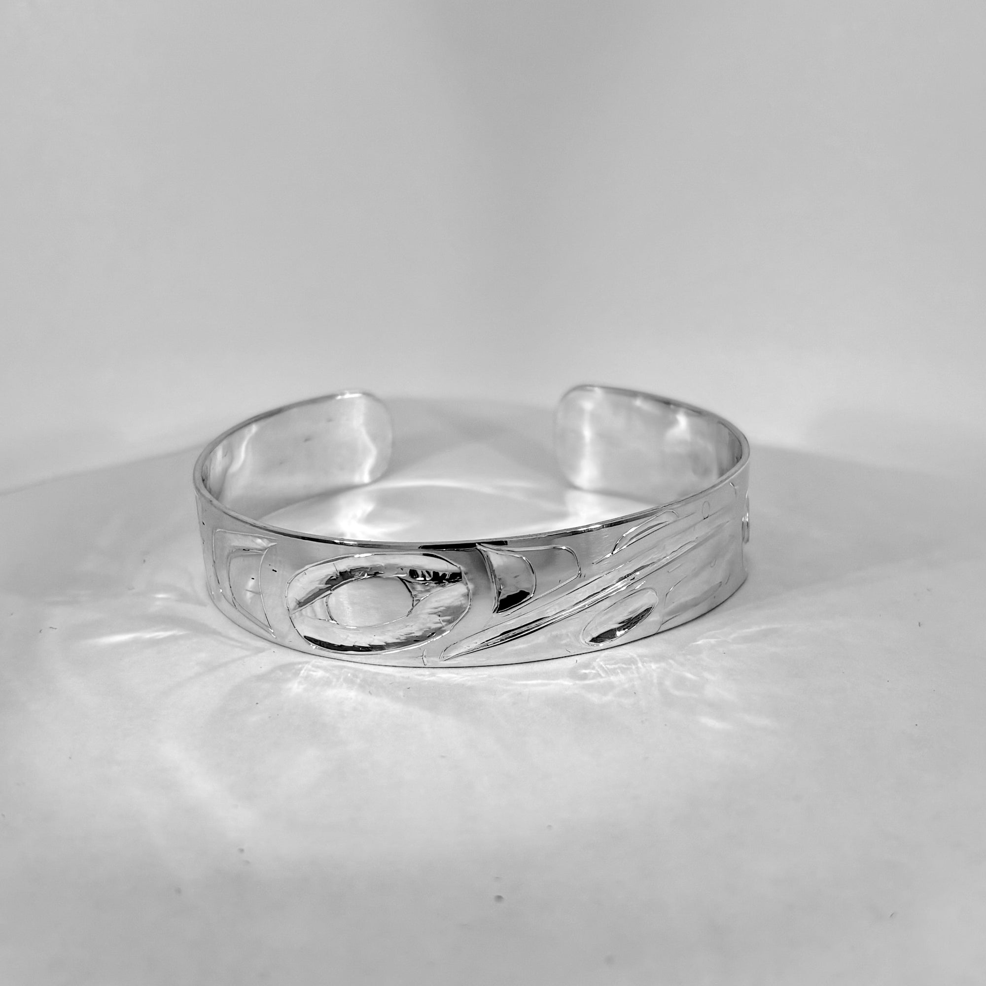Alvin Adkins 1/2" Silver Hummingbird Bracelet