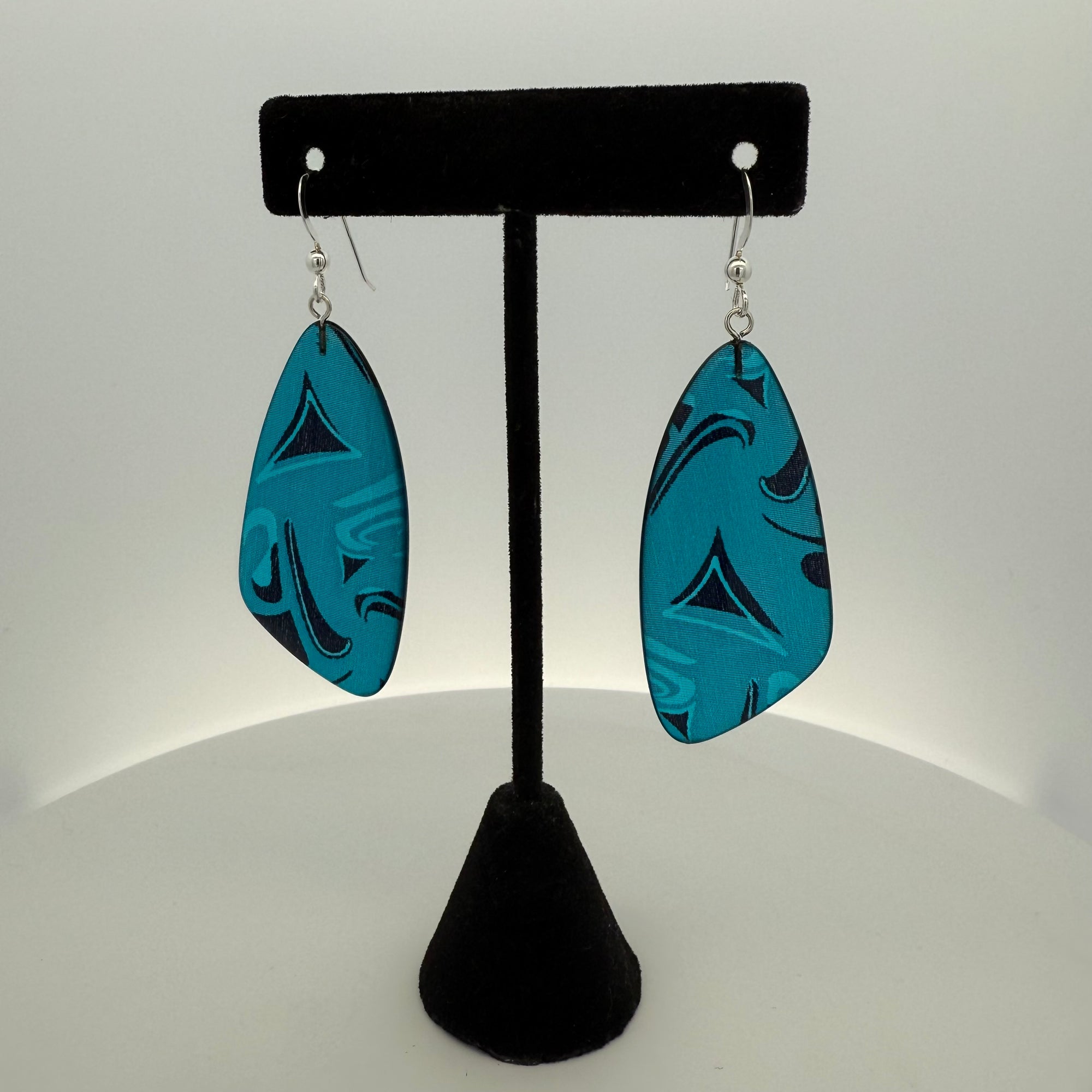 Corrine Hunt Silk Inspiration Earrings Turquoise