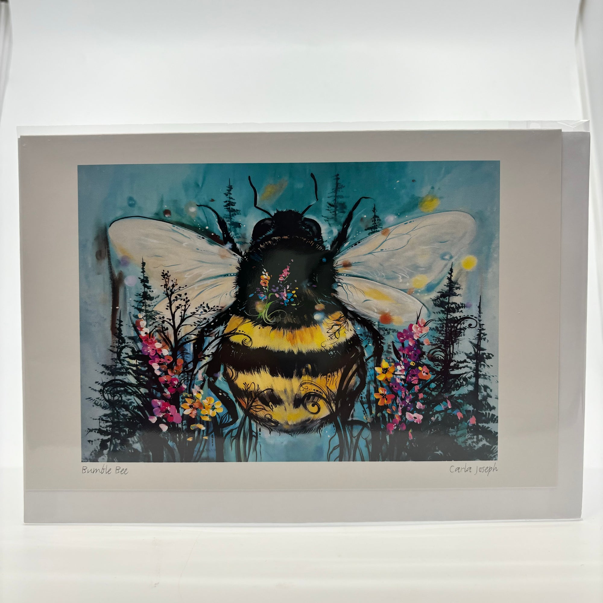 Art Card Carla Joseph Bumble Bee - Canadian Art Prints Inc. - Art Card - House of Himwitsa Art Gallery