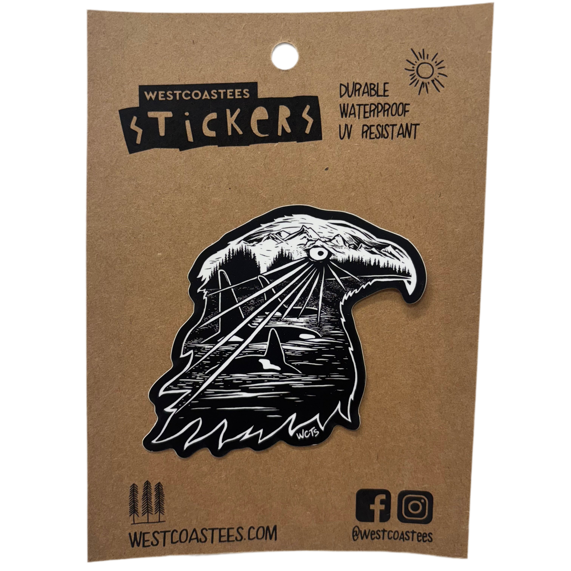 Westcoastees Sticker Eagle Eye -  - Westcoastees Sticker - House of Himwitsa Art Gallery