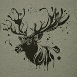Westcoastees Adult Unisex Ink Elk T-shirt