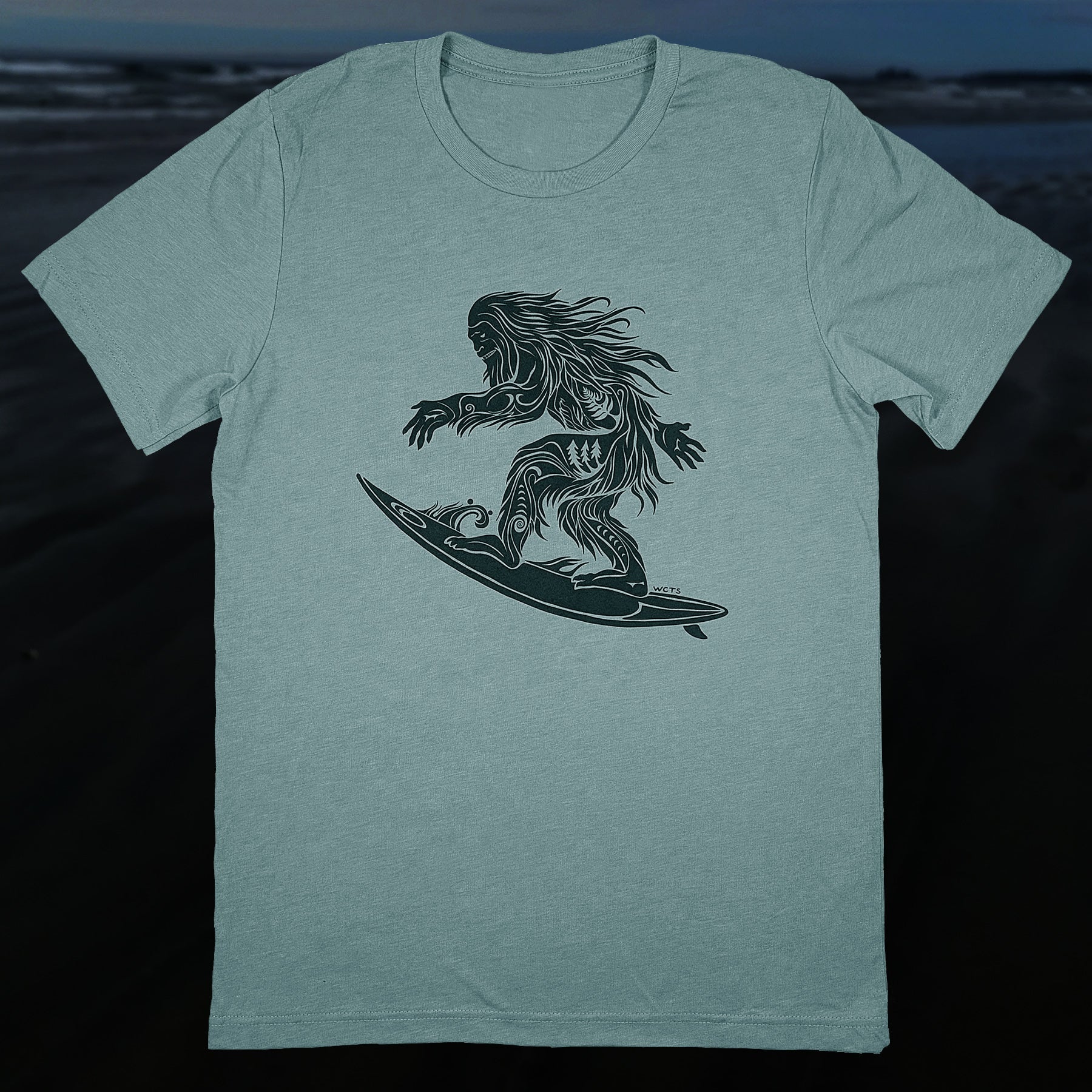 Westcoastees Adult Unisex T-shirt Surf Squatch