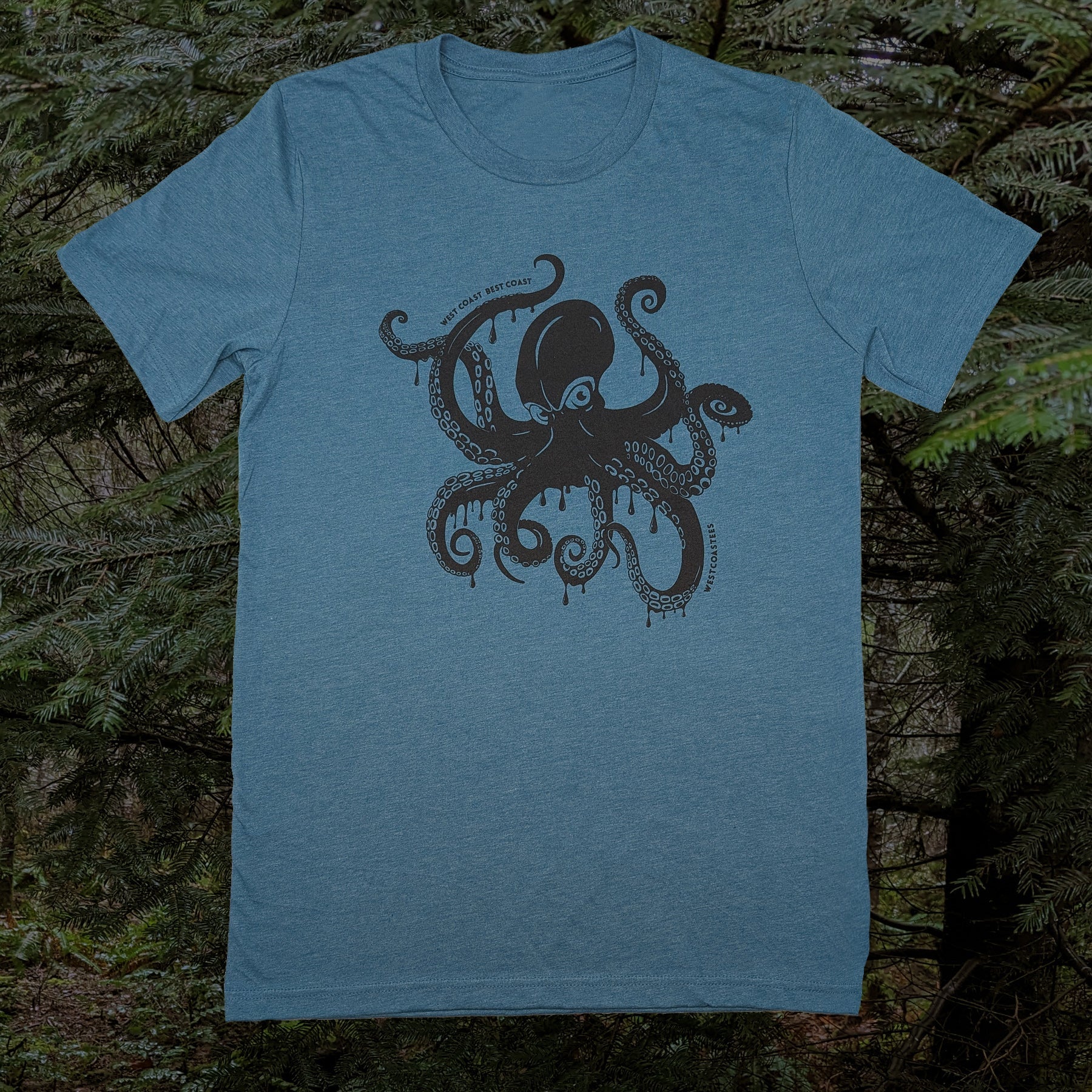 Westcoastees Adult Unisex T-shirt Giant Pacific Octopus