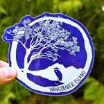Westcoastees Arbutus Heron Sticker - Westcoastees Arbutus Heron Sticker -  - House of Himwitsa Native Art Gallery and Gifts