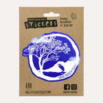 Westcoastees Arbutus Heron Sticker - Westcoastees Arbutus Heron Sticker -  - House of Himwitsa Native Art Gallery and Gifts