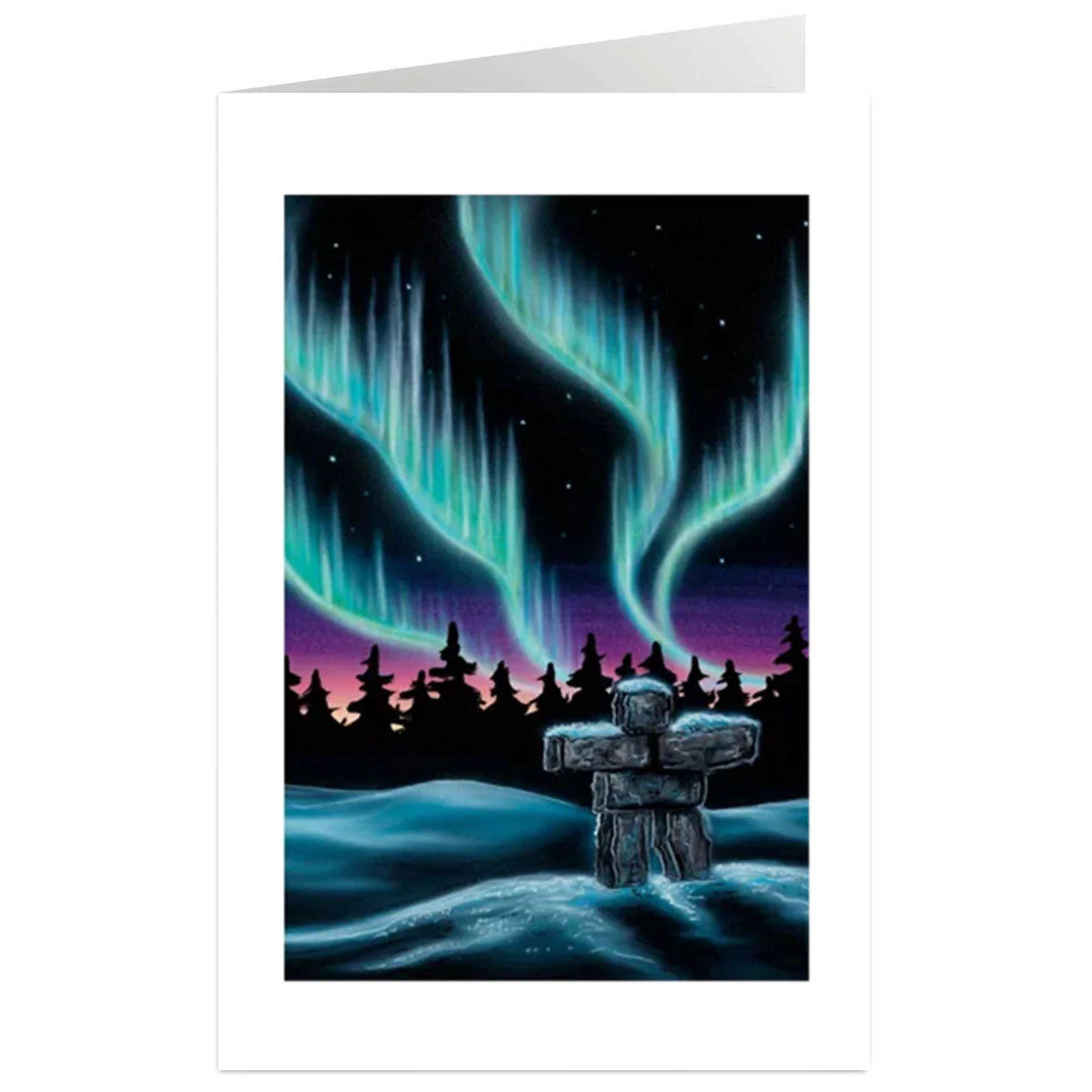 Art Card Amy Kellar-Rempp Sky Dance Inukshuk