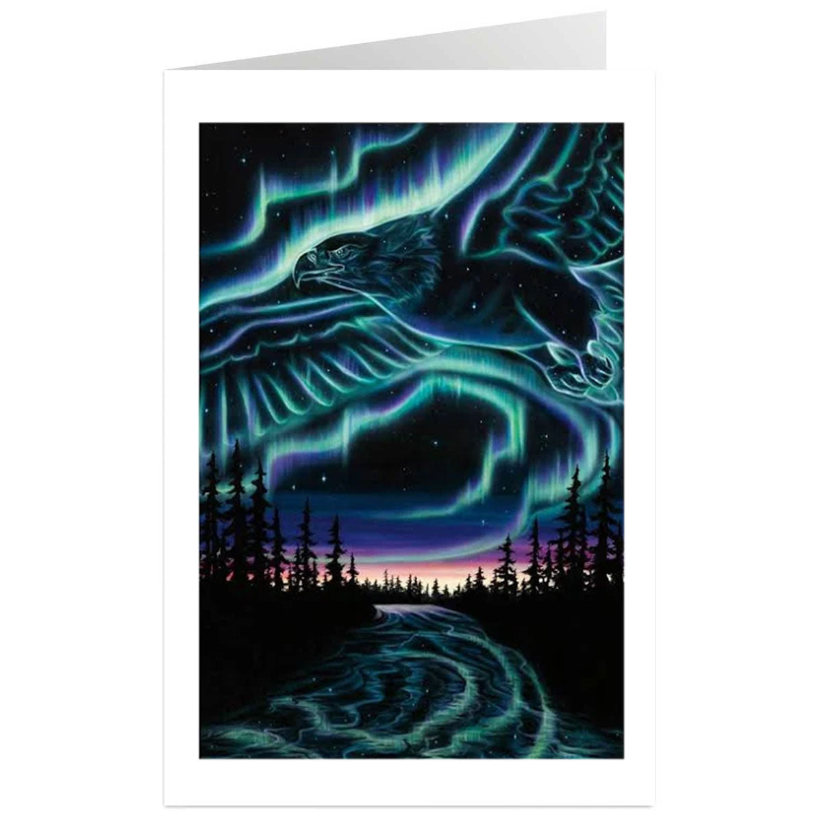 Art Card Amy Keller Rempp Sky Dance Eagles Over The Sky -  - Art Card - House of Himwitsa Art Gallery