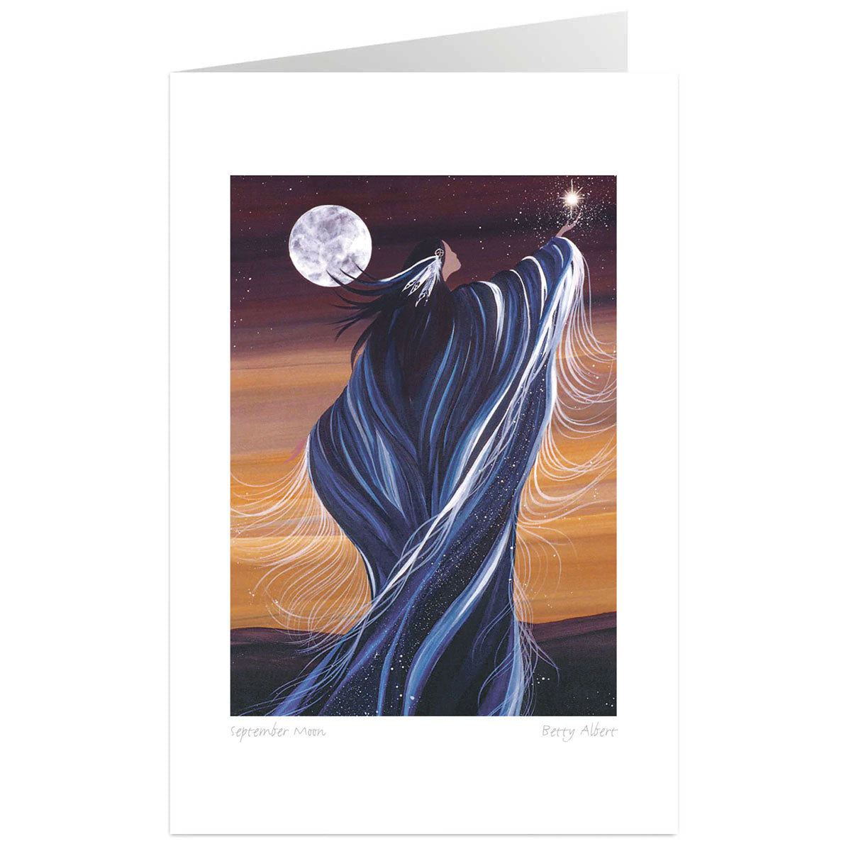 Art Card Betty Albert September Moon -  - Art Card - House of Himwitsa Art Gallery