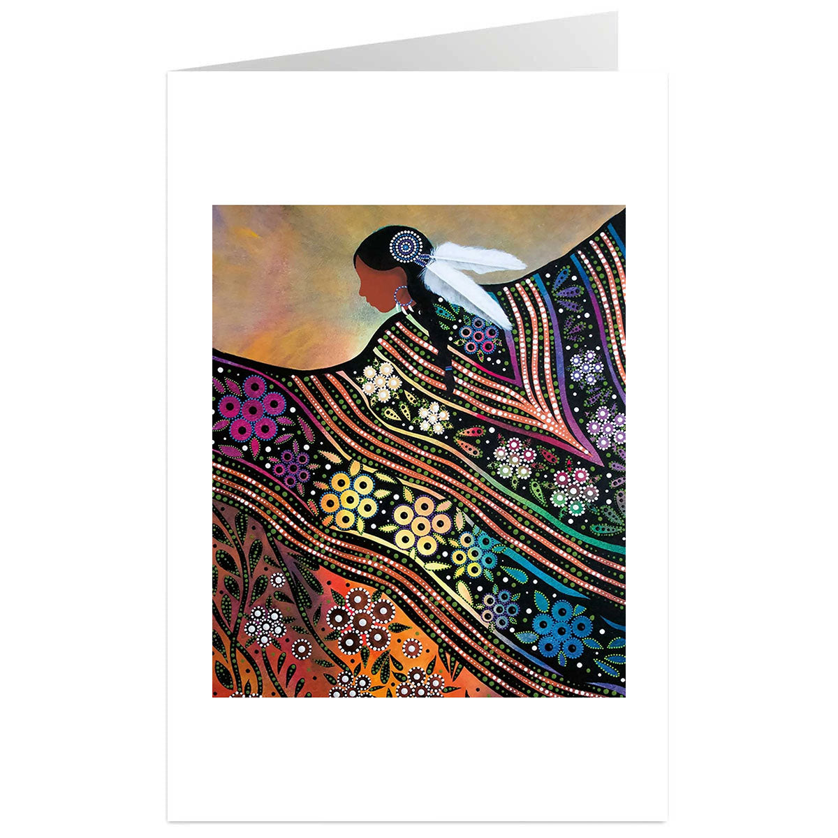 Art Card Betty Albert Shawl Dance -  - Art Card - House of Himwitsa Art Gallery
