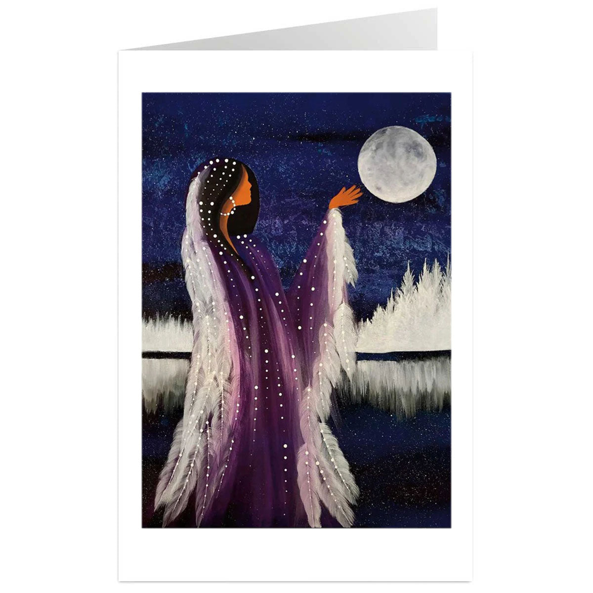 Art Card Betty Albert Winter Moon Rising